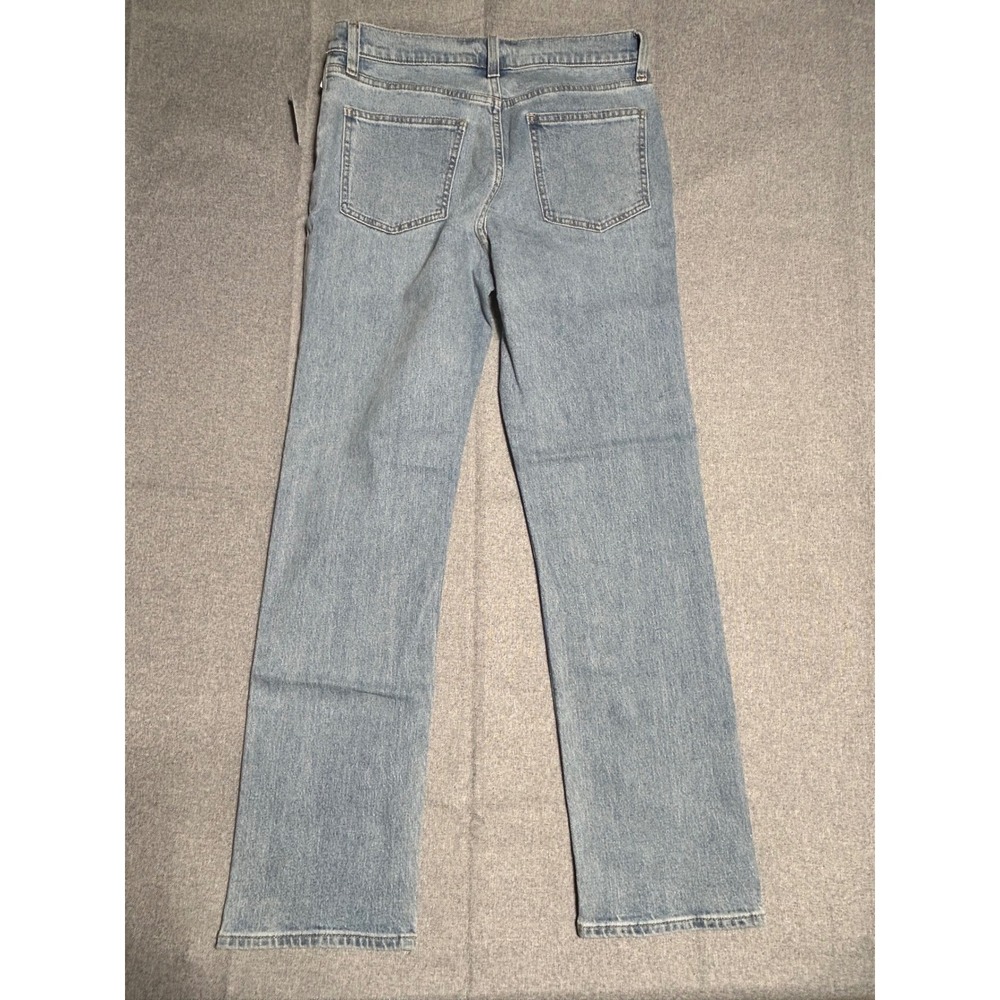 GAP 90s‎ Straight Jeans Womens 30/10R Medium Indigo High Rise Cross-Over Waist - Picture 3 of 11